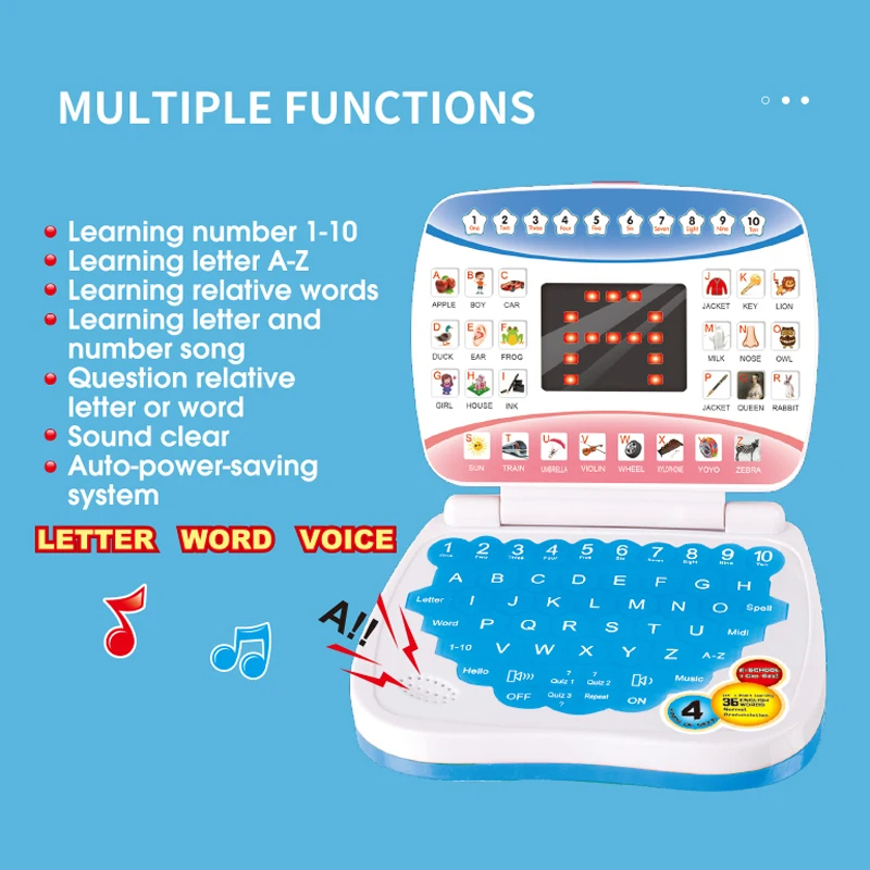 Kids Educational Computer - Learning Machine Laptop Computer Child Electronic