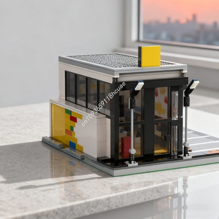 Kids Education Store - 950pcs MOC Store Modulared Model Building