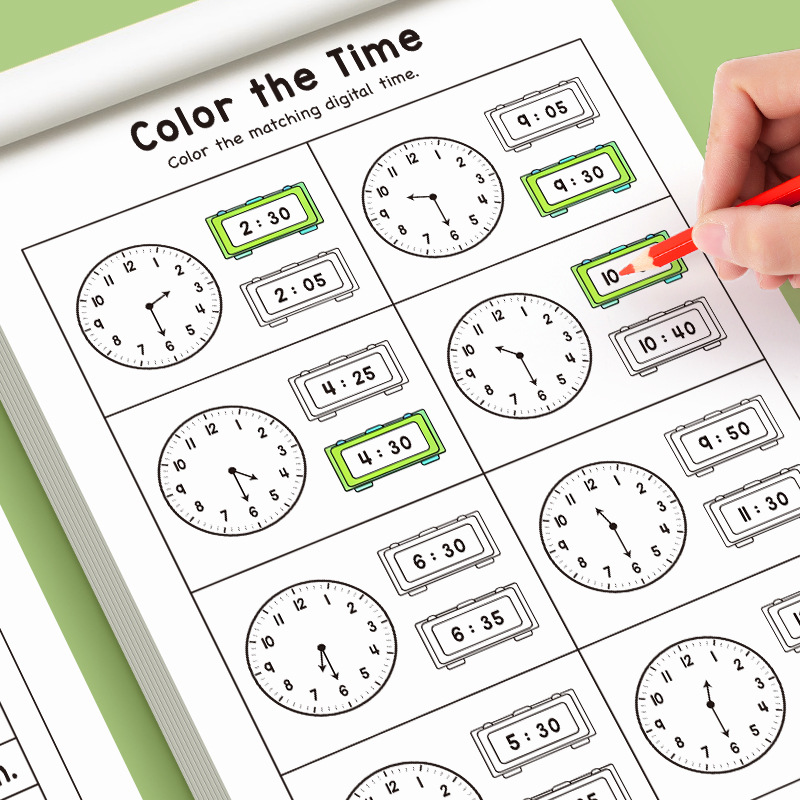 Kids Telling Time Educational  - Kids Education Worksheet recension och pris