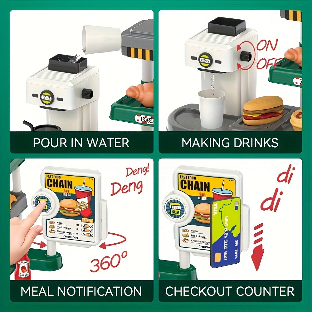 Pretend Play Fast Food Store T - Kids Education Store recension och pris