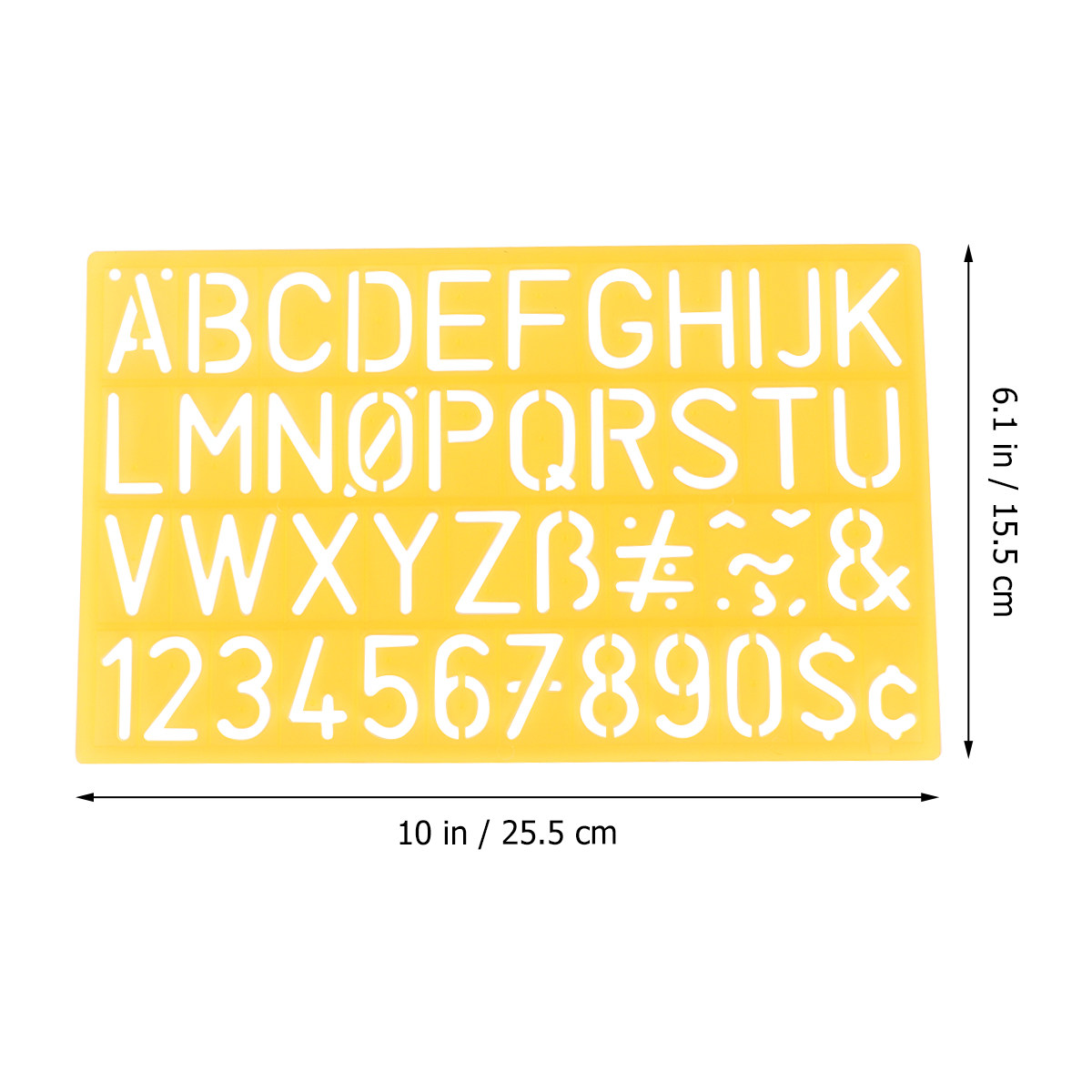 4Pcs Plastic Graffiti Rulers A - Kids Educational - Alphabet Numbers & More recension och pris